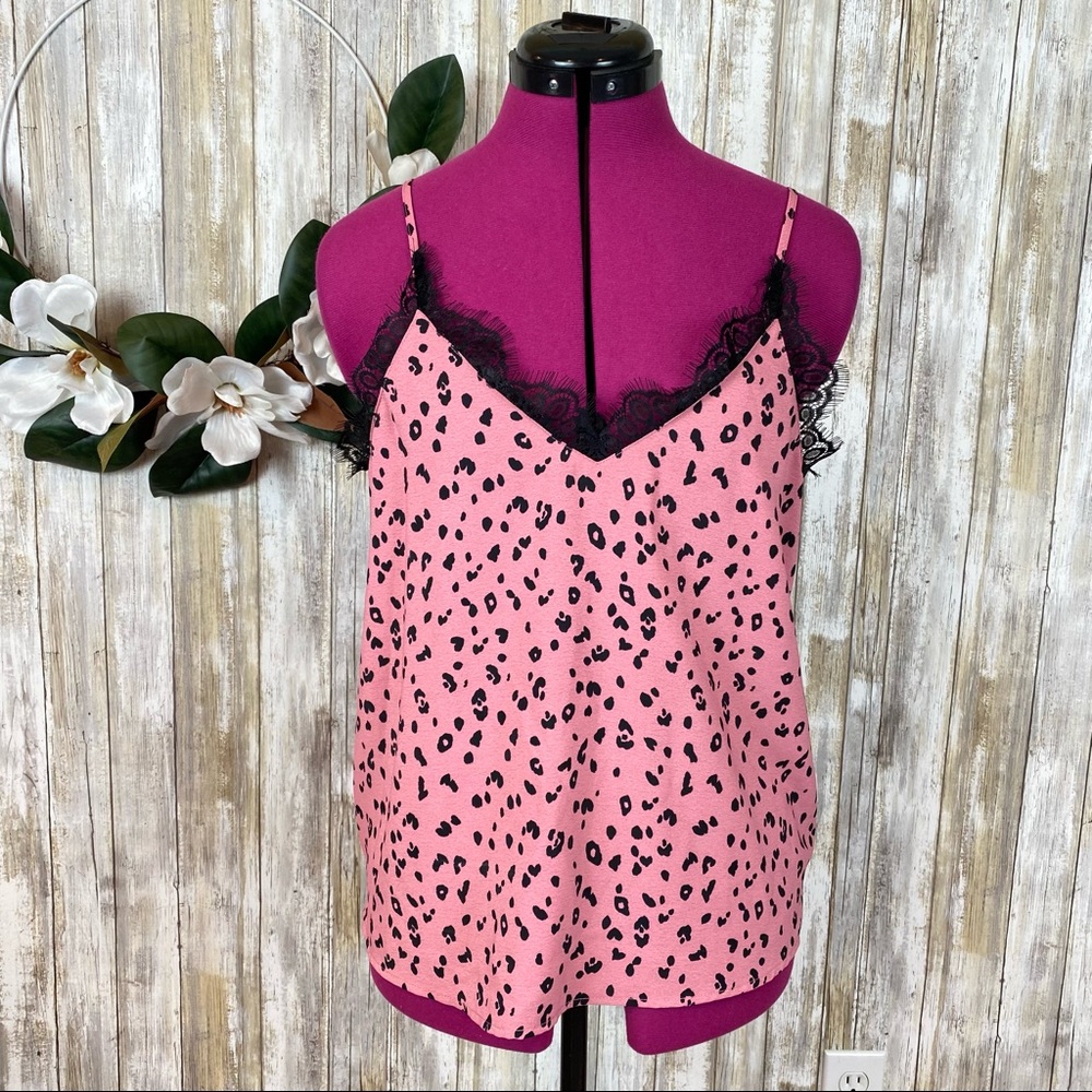 Leopard Print Cami Lace